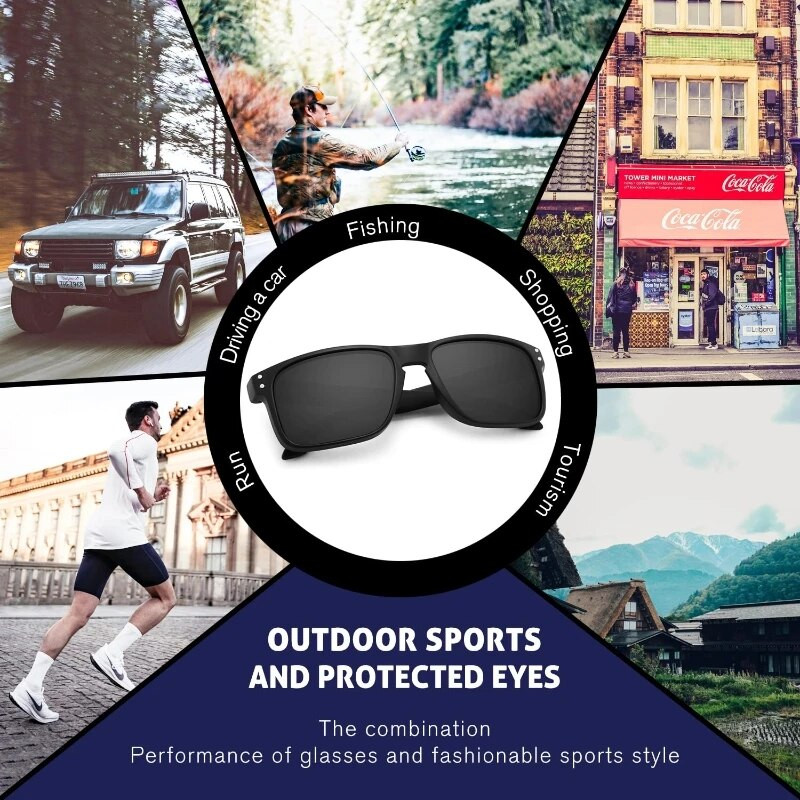 Holbrook Polarized Sunglasses Vīriešu Saulesbrilles Sieviešu Saulesbrilles Āra Sports Jāšanas brilles Modes Retro Rivet Eyewear