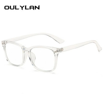 Oulylan Прозрачни очила Жени Мъжки Рамки за очила против синя светлина Женски мъжки компютърни очила Прозрачна оптична рамка за късогледство