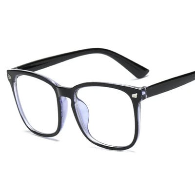 Oulylan Ochelari de vedere transparenți, femei, bărbați, ochelari anti-lumină albastră, rame, femei, bărbați, computer, ochelari, ramă optică transparentă pentru miopie