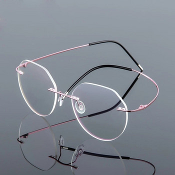 Свръхлеки рамки за очила Iboode Memory Титаниеви очила за четене без рамки Мъже и жени Очила за пресбиопия Дизайн на марката 2020