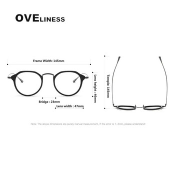Ацетатни титаниеви рамки за очила Мъжки 2022 г. Vintage Oversize Pilot Optical Prescription Късогледство Очила Дамски очила Очила
