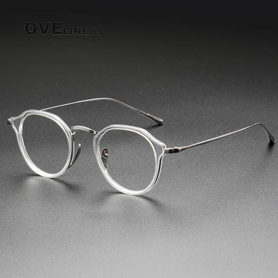 Acetate Titanium Glasses Frame Ανδρικά 2022 Vintage Oversize Pilot Optical Prescription Myopia Glasses Γυναικεία Γυαλιά Γυαλιά Γυαλιά
