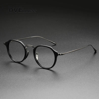 Acetate Titanium Glasses Frame Ανδρικά 2022 Vintage Oversize Pilot Optical Prescription Myopia Glasses Γυναικεία Γυαλιά Γυαλιά Γυαλιά