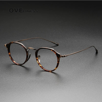 Acetate Titanium Glasses Frame Ανδρικά 2022 Vintage Oversize Pilot Optical Prescription Myopia Glasses Γυναικεία Γυαλιά Γυαλιά Γυαλιά