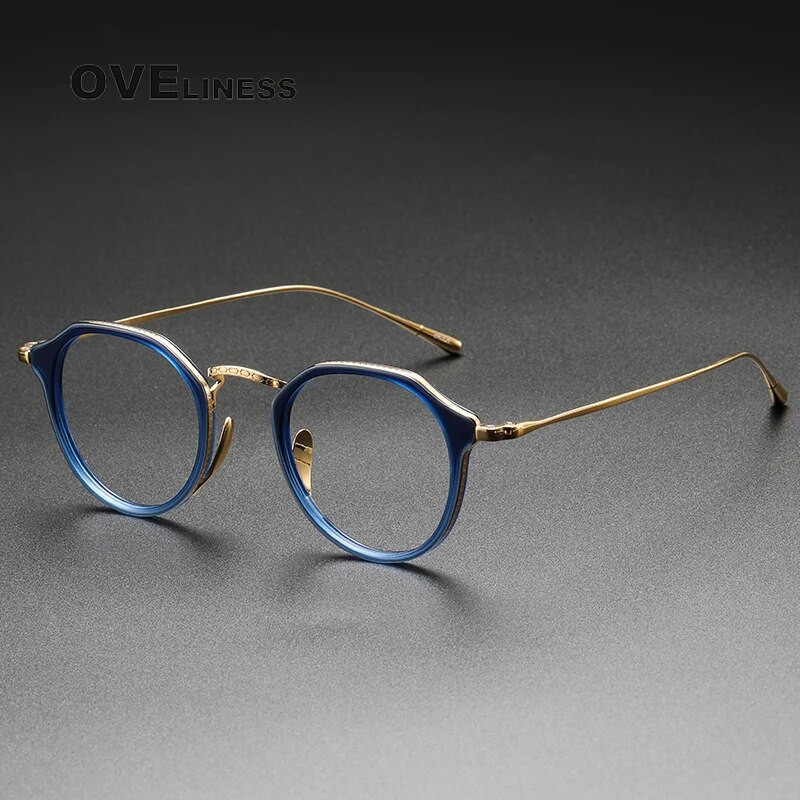 Acetate Titanium Glasses Frame Ανδρικά 2022 Vintage Oversize Pilot Optical Prescription Myopia Glasses Γυναικεία Γυαλιά Γυαλιά Γυαλιά