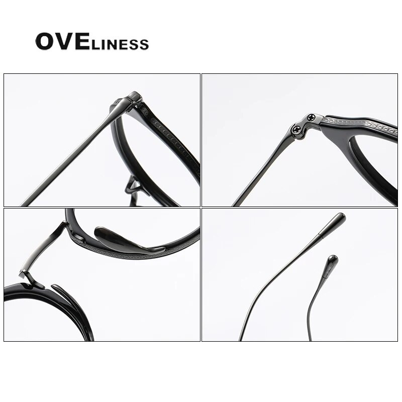 Acetate Titanium Glasses Frame Ανδρικά 2022 Vintage Oversize Pilot Optical Prescription Myopia Glasses Γυναικεία Γυαλιά Γυαλιά Γυαλιά