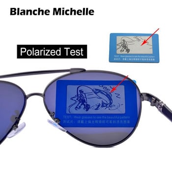 Blanche Michelle Pilot Polarized ανδρικά γυαλιά ηλίου 2020 Μάρκα καθρέφτη γυαλιά ηλίου Driving UV400 Alloy Gafas De Sol Oculos with Box