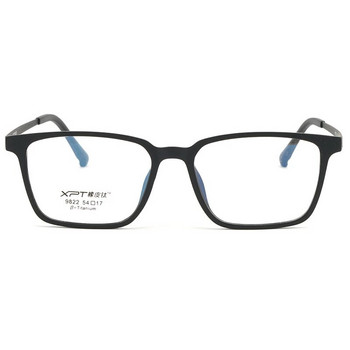 YIMARUILI Εξαιρετικά ελαφριά άνετα γυαλιά TR90 Γυναικεία γυαλιά καθαρού τιτανίου, ρετρό τετράγωνο, οπτικά συνταγογραφούμενα ανδρικά γυαλιά σκελετός Y9822