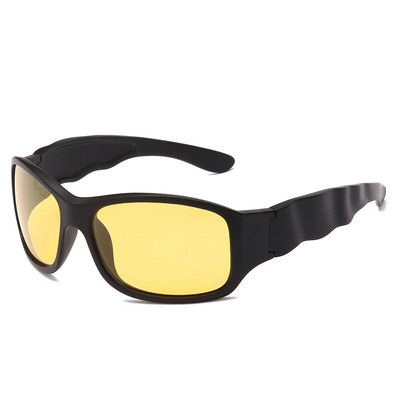 YAMEIZE Anti Glare nakts redzamības brilles braukšanai vīriešiem polarizētās saulesbrilles sievietēm autovadītāja brilles dzeltenās lēcas sporta brilles