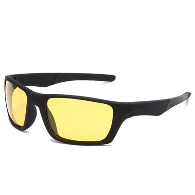 YAMEIZE Anti Glare nakts redzamības brilles braukšanai vīriešiem polarizētās saulesbrilles sievietēm autovadītāja brilles dzeltenās lēcas sporta brilles