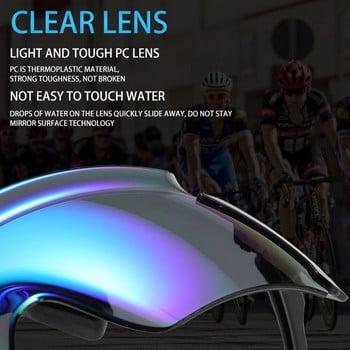 Колоездене Слънчеви очила Спорт на открито MTB шосеен велосипед Очила за каране Очила Сенник без рамки Мъже Жени Анти-UV