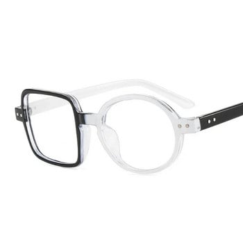 Модни кръгли рамки за очила Жени Мъже Прозрачни лещи Квадратни очила Оптични очила Очила Женски рамки за очила за мъже