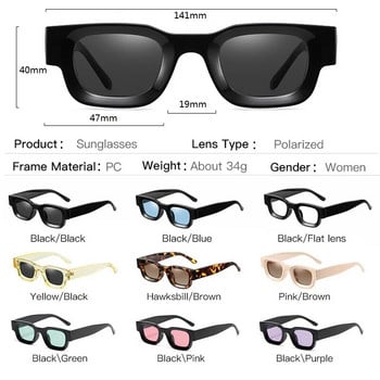 Нови ретро поляризирани слънчеви очила Мъже Жени 2023 Модни пънк дизайнерски слънчеви очила Ретро нюанси UV400 Очила gafas de sol hombre