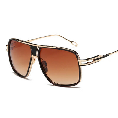 Vintage lielizmēra saulesbrilles vīriešiem Zīmols Dizaineris Klasisks Retro Liels Rāmis Saulesbrilles Vīriešu Gradients Braukšanai Oculos De Sol