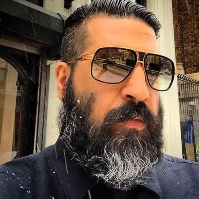 Vintage lielizmēra saulesbrilles vīriešiem Zīmols Dizaineris Klasisks Retro Liels Rāmis Saulesbrilles Vīriešu Gradients Braukšanai Oculos De Sol