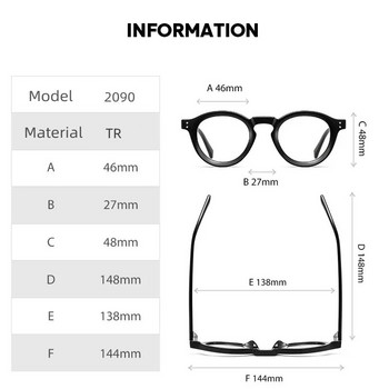 Νέο ρετρό στρογγυλό σκελετό γυαλιών Γυναικείο ανδρικό πλαίσιο Υπολογιστής Anti Blue Ray οπτικά γυαλιά οράσεως Vintage επώνυμα σχεδιαστής πολυτελείας γυαλιά