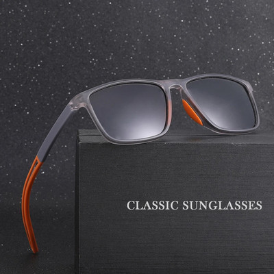 TR Silicone Ultra-Light Sports Polarized Sunglasses Men Anti-Shedding Anti Glare Sun Shade Glasses Outdoor Driving Sunglasses
