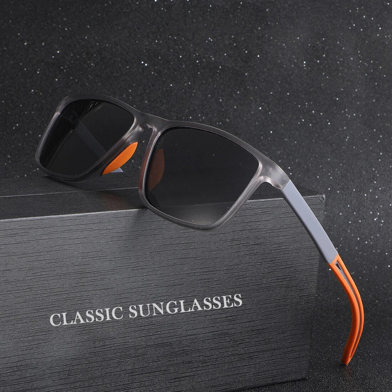 TR Silikona īpaši vieglas sporta polarizētās saulesbrilles Vīriešu pretizliešanas pret atspīdumu saulesbrilles Brilles āra braukšanas saulesbrilles