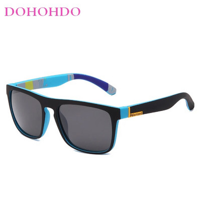 Vīriešu Zīmols Dizains Klasiskas polarizētas saulesbrilles Kvadrātveida pārklājums Braukšanai Saulesbrilles Vīriešu Saulesbriļļu Toņi Brilles Gafas De Sol UV400