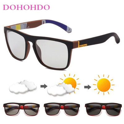 Vīriešu Zīmols Dizains Klasiskas polarizētas saulesbrilles Kvadrātveida pārklājums Braukšanai Saulesbrilles Vīriešu Saulesbriļļu Toņi Brilles Gafas De Sol UV400