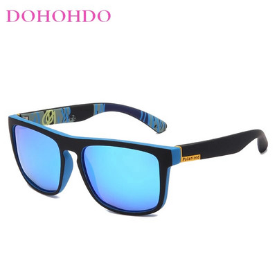 Vīriešu Zīmols Dizains Klasiskas polarizētas saulesbrilles Kvadrātveida pārklājums Braukšanai Saulesbrilles Vīriešu Saulesbriļļu Toņi Brilles Gafas De Sol UV400