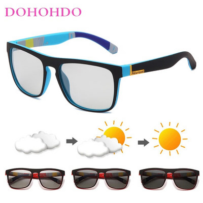 Vīriešu Zīmols Dizains Klasiskas polarizētas saulesbrilles Kvadrātveida pārklājums Braukšanai Saulesbrilles Vīriešu Saulesbriļļu Toņi Brilles Gafas De Sol UV400