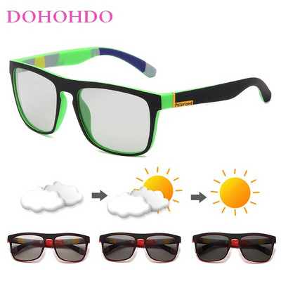 Vīriešu Zīmols Dizains Klasiskas polarizētas saulesbrilles Kvadrātveida pārklājums Braukšanai Saulesbrilles Vīriešu Saulesbriļļu Toņi Brilles Gafas De Sol UV400