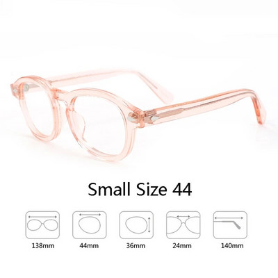 Optiskās briļļu ietvars vīriešiem sievietēm Džonijs Deps LEMTOSH Vintage brilles datora acetāta briļļu rāmis vīriešiem caurspīdīgs objektīvs