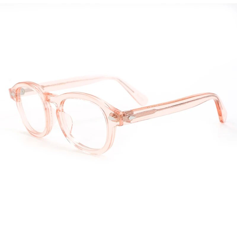 Optiskās briļļu ietvars vīriešiem sievietēm Džonijs Deps LEMTOSH Vintage brilles datora acetāta briļļu rāmis vīriešiem caurspīdīgs objektīvs