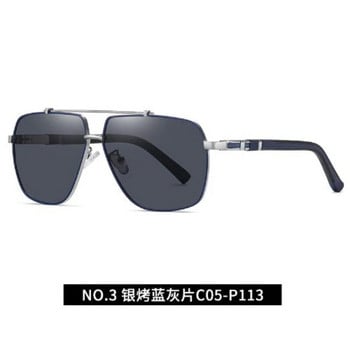 Очила за колоездене Квадратни поляризирани слънчеви очила Мъжки висококачествени пролетни панти Модни слънчеви очила Шофиране Пътни очила UV400 Lens Goggles