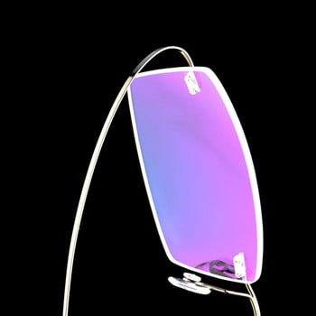 Ултраеластична метална рамка за очила без рамки от титаниева сплав за мъже и жени, стъклени рамки за късогледство без рамка FJ868