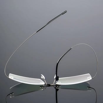 Πλαίσιο μεταλλικών γυαλιών χωρίς πλαίσιο από κράμα τιτανίου για άνδρες και γυναίκες, σκελετό από γυαλί χωρίς σκελετό FJ868