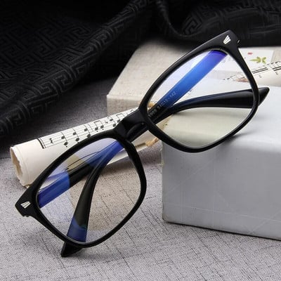 Kék sugárzás elleni számítógép szemüvegek Férfi Kék Fény bevonat Játékszemüvegek számítógépes szemvédelemhez Retro Szemüvegek Női