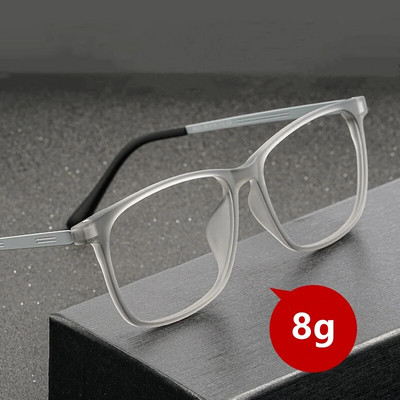 Мъжки титаниеви рамки за очила Свръхлеки очила за късогледство Пълна рамка Удобни големи квадратни рамки за оптични очила 9825