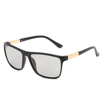 Квадратни фотохромни хамелеонови поляризирани слънчеви очила Унисекс Мъже Жени Маркови дизайнерски слънчеви очила за шофиране UV400 Слънчеви очила Polaroid