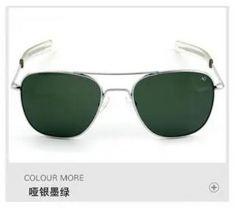 Aviācijas saulesbrilles vīriešiem sievietēm 2022. gada Amerikas armijas militārās optiskās AO taisnstūra braukšanas brilles moderns pilots Oculos de sol uv400