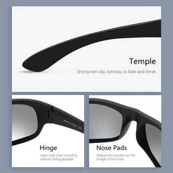 ZENOTTIC Поляризирани слънчеви очила за колоездене за мъже 2023 TR90 Сенници за шофиране UV400 Класически очила за пътуване Спортни слънчеви очила