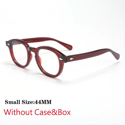 Optiskās briļļu ietvars vīriešiem sievietēm Džonijs Deps LEMTOSH Vintage brilles datora acetāta briļļu rāmis vīriešiem caurspīdīgs objektīvs