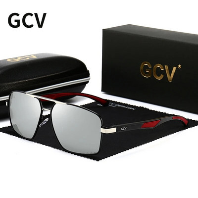 GCV Fashion Photochromic Αλουμίνιο Ανδρικά γυαλιά ηλίου Chameleon Polarized Pilot Γυαλιά Αντιθαμβωτικό Καθρέφτη επικάλυψης γυαλιών οδήγησης