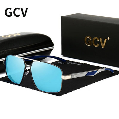 GCV Fashion Photochromic Αλουμίνιο Ανδρικά γυαλιά ηλίου Chameleon Polarized Pilot Γυαλιά Αντιθαμβωτικό Καθρέφτη επικάλυψης γυαλιών οδήγησης