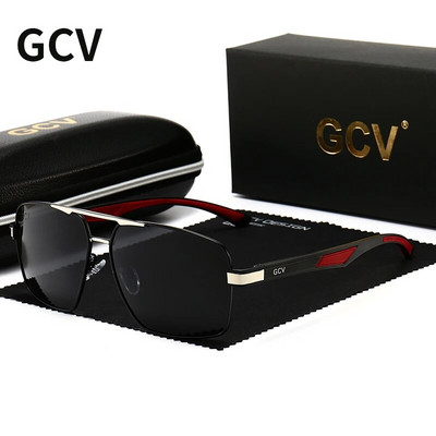 GCV Fashion Photochromic Αλουμίνιο Ανδρικά γυαλιά ηλίου Chameleon Polarized Pilot Γυαλιά Αντιθαμβωτικό Καθρέφτη επικάλυψης γυαλιών οδήγησης