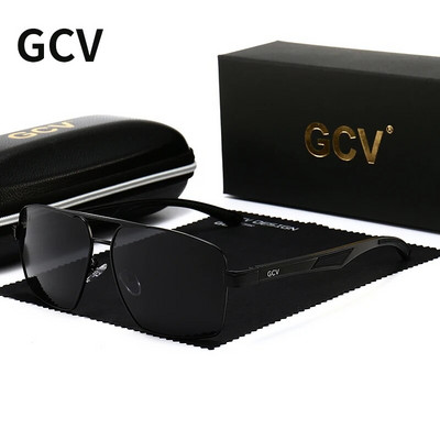 GCV Fashion Photochromic Αλουμίνιο Ανδρικά γυαλιά ηλίου Chameleon Polarized Pilot Γυαλιά Αντιθαμβωτικό Καθρέφτη επικάλυψης γυαλιών οδήγησης