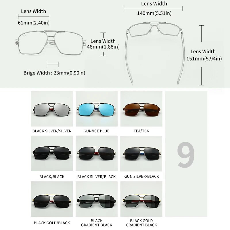 GCV Fashion Photochromic Αλουμίνιο Ανδρικά γυαλιά ηλίου Chameleon Polarized Pilot Γυαλιά Αντιθαμβωτικό Καθρέφτη επικάλυψης γυαλιών οδήγησης