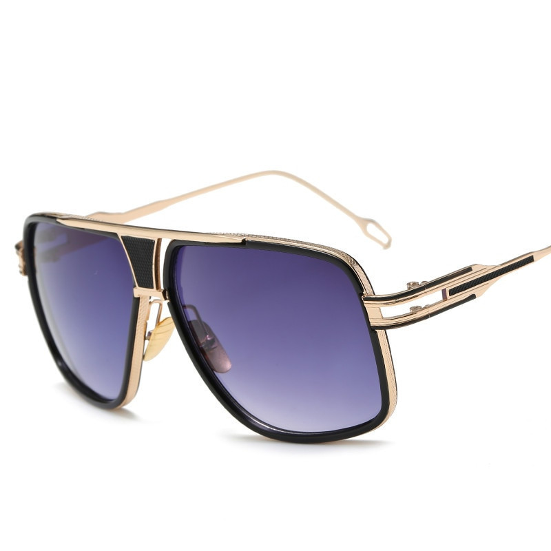 2023. g. luksusa saulesbrilles vīriešiem sievietēm zīmola metāla liela rāmja brilles sievietēm UV400, zilas, melnas saulesbrilles, vīriešu sieviešu brilles