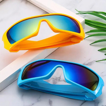 Нови квадратни слънчеви очила Y2K с голяма рамка Мъжки Спорт на открито Колоездене Слънчеви очила Мъжки модни очила за шофиране UV400 Oculos De Sol
