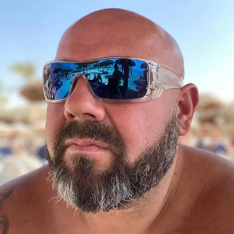 Uued Y2K suure raamiga ruudukujulised päikeseprillid meeste vabaõhuprillid jalgrattasõidu päikeseprillid meeste sõidumood prillid UV400 Oculos De Sol