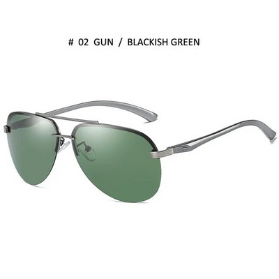 Ρετρό πολωμένα γυαλιά ηλίου ανδρικά γυναικεία γυαλιά οδήγησης αυτοκινήτου μάρκας καθρέφτης μεταλλικά γυαλιά ηλίου UV400 Oculos De Sol