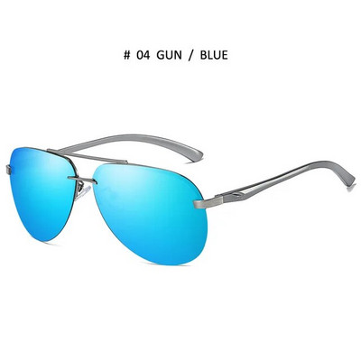 Ρετρό πολωμένα γυαλιά ηλίου ανδρικά γυναικεία γυαλιά οδήγησης αυτοκινήτου μάρκας καθρέφτης μεταλλικά γυαλιά ηλίου UV400 Oculos De Sol