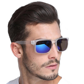Dokly Модни слънчеви очила Мъжки слънчеви очила Мъжки сини стъкла Прозрачни очила с рамка Мъжки квадратни маркови слънчеви очила UV400