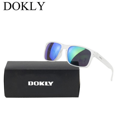 Dokly Fashion Saulesbrilles Vīriešu Saulesbrilles Vīriešu zilas lēcas Clear Frame Brilles Vīriešu Kvadrātveida zīmola Saulesbrilles UV400